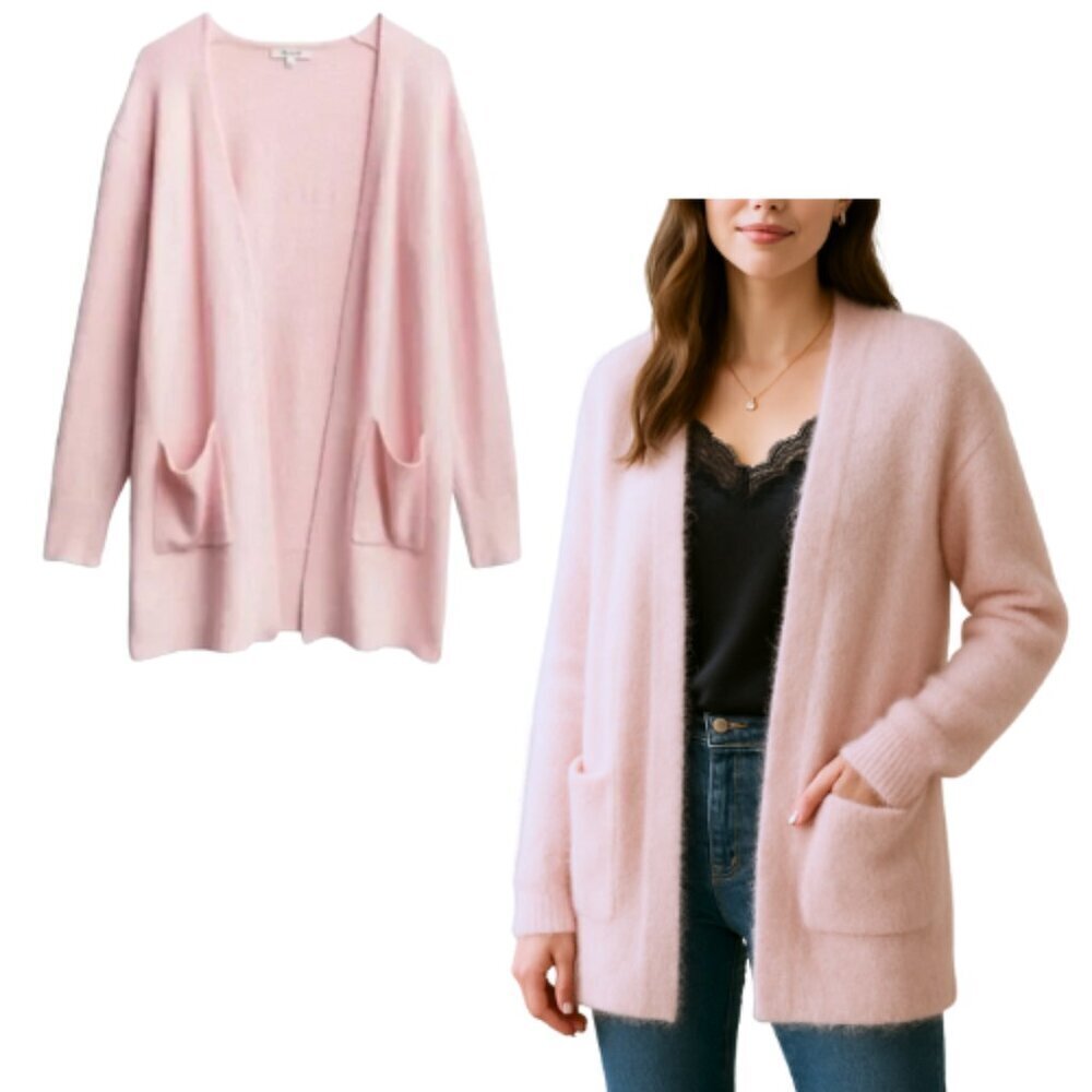 MADEWELL Pink Wool Alpaca Cardigan Size S